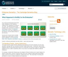 What Happened to NoSQL for the Enterprise?