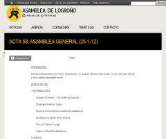 Acta 58. Asamblea general (25-1-12) (Asamblea Logroño)