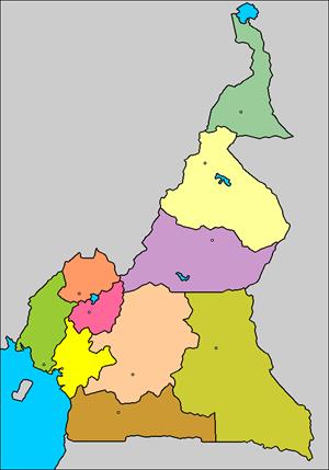 Mapa interactivo de Camerún: regiones y capitales (luventicus.org)