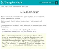 Método de Cramer (sangakoo)