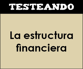 La estructura financiera. 2º Bachillerato - Economía de la empresa (Testeando)