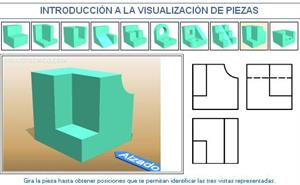 Introducción a la visualización de piezas. Ejemplo 9. Dibujo Técnico