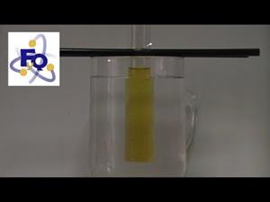 Experimentos caseros de Física y Química (densidad): Curiosa columna de aceite