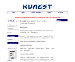 Buscador enciclopédico en preguntas y respuestas de Kuaest
