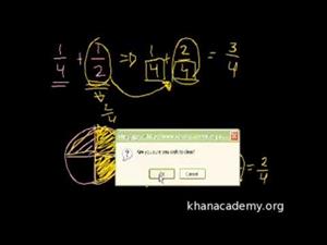 Suma y Resta de Fracciones (Khan Academy Español)