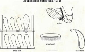 Accessories for shoes  (Visual Dictionary)