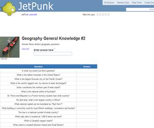 Geography General Knowledge 2