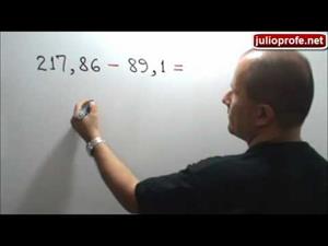 Suma y resta de números decimales (JulioProfe)