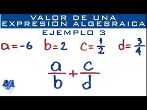 Valor numérico de expresiones algebraicas | Ejemplo 3