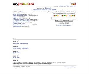 myjmk: diccionario online alemán/español (gratuito)