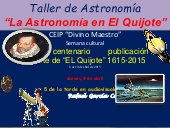 Taller de astronomía en El Quijote