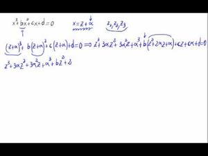 Ecuación cúbica - Obtención de la forma reducida