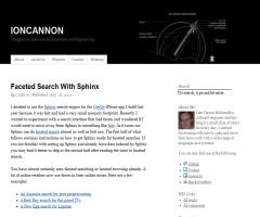 Faceted Search with Sphinx
