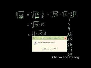 Simplificación Radical (Khan Academy Español)