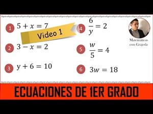 Ecuaciones lineales (de 1er grado). Video 1 de 8. #MateYisus