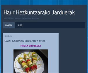 Haur Hezkuntzarako Jarduerak (Blog Educativo de Educación Infantil)