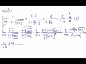 Límite de una función (indeterminación 0/0 con raíces)