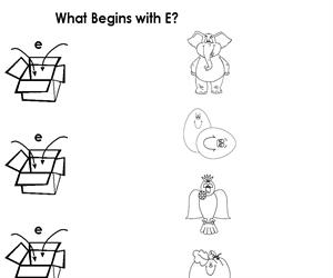 Activity Sheet - Draw a line to E (Educarchile)