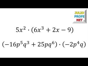Multiplicación de monomio por polinimio