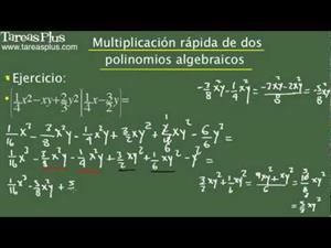 Multiplicación rápida de dos polinomios algebraicos. Problema 13 de 15 (Tareas Plus)