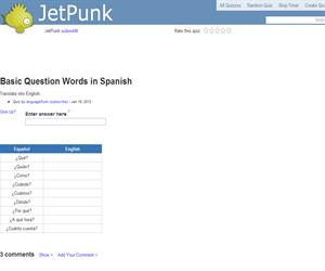 Basic Question Words in Spanish