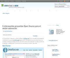 6 interesantes proyectos Open Source para el sector educación
