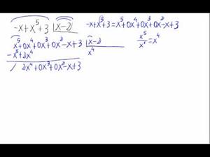 División de polinomios por la regla de Ruffini