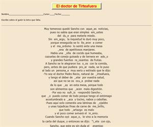 97ª Ficha de ortografía de Don Quijote de la Mancha