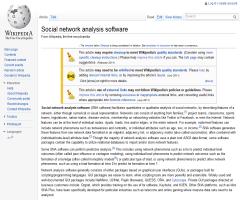 Social network analysis software - Wikipedia, the free encyclopedia