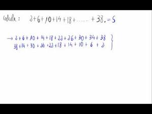 Suma de los términos de una progresión aritmética (sin fórmula)