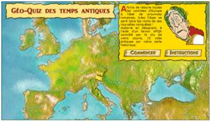 Le Géo-Quiz des tems antiques. Aprende historia y francés con Astérix