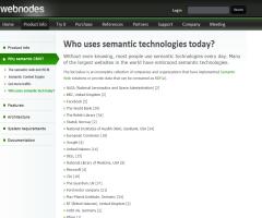 Who uses semantic technologies today?