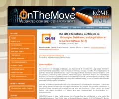 The 11th International Conference on Ontologies, DataBases, and Applications of Semantics (ODBASE 2012)