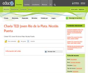 Charla TED Joven Rio de la Plata. Nicolas Puerta.