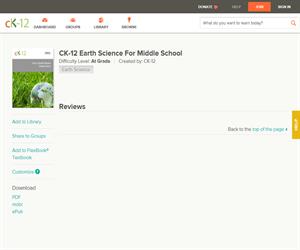 CK-12 Earth Science For Middle Schoo?