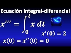 Ecuación integro diferencial mediante transformada de Laplace, paso a paso