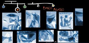 Puzzle interactivo  del Guernica de Pablo Picasso. "Emula al genio" (El Mundo)