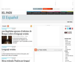 El Español en el periódico El País