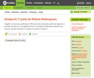 William Shakespeare: Enrique IV