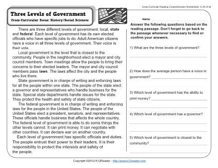 Three Levels of Government