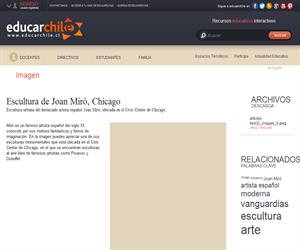 Escultura de Joan Miró, Chicago (Educarchile)
