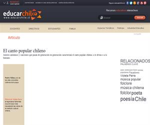 Cantores populares (Educarchile)