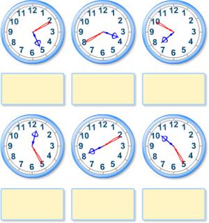 ¿Qué hora es? en un reloj de agujas (educaplus.org)
