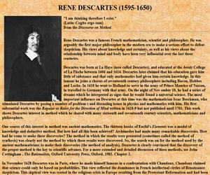 RENE DESCARTES (1595-1650)