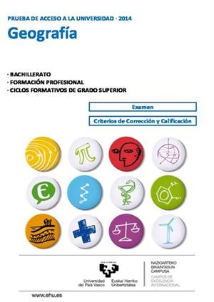 Examen de Selectividad: Geografía. País Vasco. Convocatoria Junio 2014