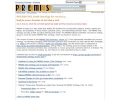 Nueva versión de Ontología PREMIS 3 de preservación digital