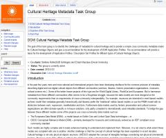 DCMI Cultural Heritage Metadata Task Group