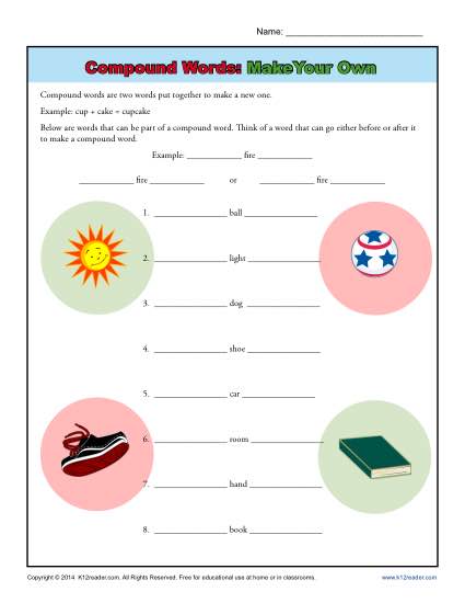 Compound Words: Make Your Own