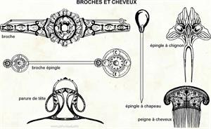 Broches et cheveux (Dictionnaire Visuel)