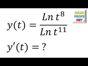 Derivada de un cociente de logaritmos (JulioProfe)